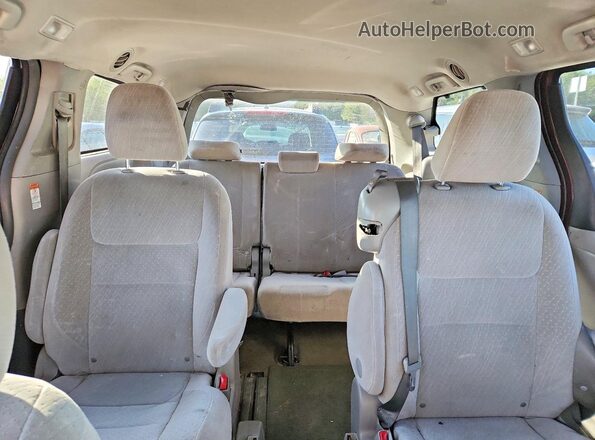5TDKK3DC6GS719639 2016 TOYOTA SIENNA Темно-бордовый Вид задних сидений