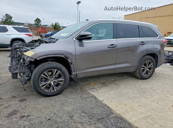 5TDKKRFH4GS132688 2016 TOYOTA LE Серый Передняя левая четверть