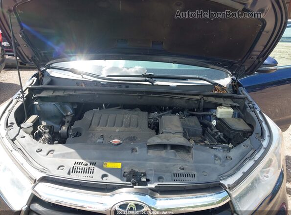 5TDKKRFH4GS181874 2016 TOYOTA HIGHLANDER Синий Вид сзади