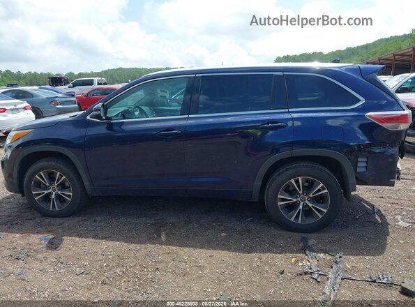 5TDKKRFH4GS181874 2016 TOYOTA HIGHLANDER Синий Панорамный вид салона 360°