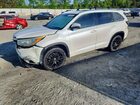 2016 Toyota Highlander Xle White vin: 5TDKKRFH5GS164176