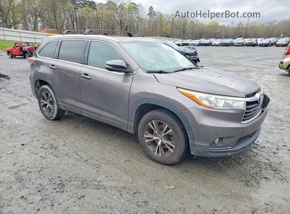 5TDKKRFH5GS502336 2016 TOYOTA LE Charcoal Przód prawy