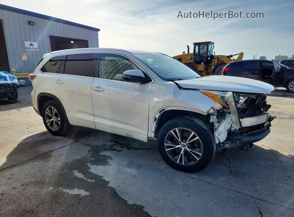 5TDKKRFH6GS136287 2016 TOYOTA HIGHLANDER White Delantero derecho