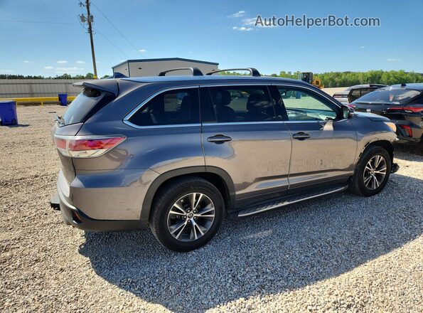 5TDKKRFH9GS179232 2016 TOYOTA HIGHLANDER Black უკანა მარჯვენა
