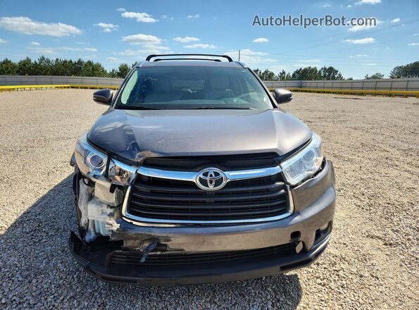 5TDKKRFH9GS179232 2016 TOYOTA HIGHLANDER Black წინა ხედი