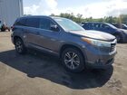2016 Toyota Highlander Xle Серый vin: 5TDKKRFHXGS126393
