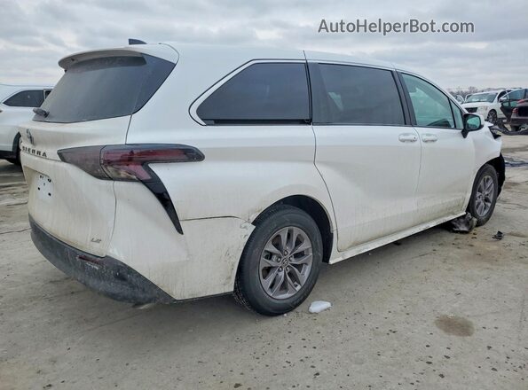 5TDKSKFC2SS194675 2025 TOYOTA SIENNA Белый Задняя правая четверть