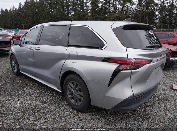 5TDKSKFC3MS036588 2021 TOYOTA LE Серебряный Задняя левая четверть