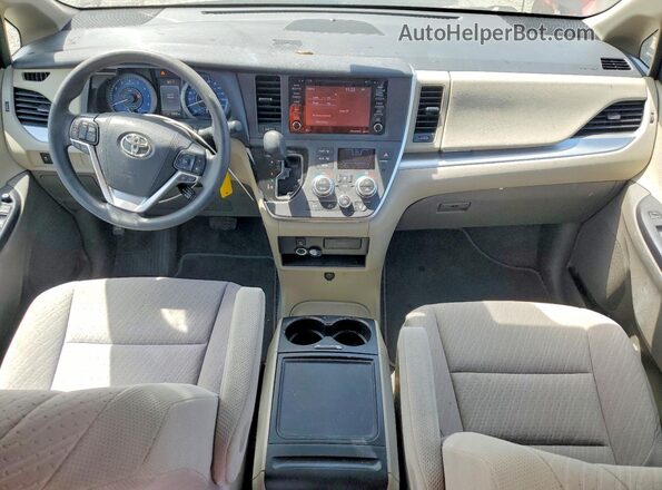 5TDKZ3DC0LS049169 2020 TOYOTA SIENNA Tan Dashboard view