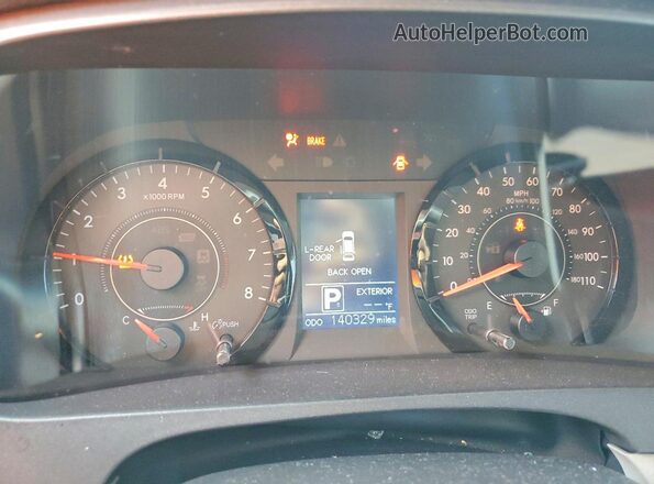 5TDKZ3DC1HS808029 2017 TOYOTA SIENNA Gray Սարքավորումների վահանակի տեսք