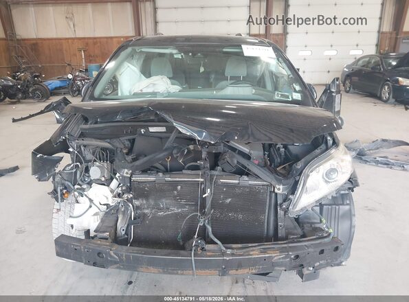 5TDKZ3DC1JS944456 2018 TOYOTA SIENNA Black Widok deski rozdzielczej