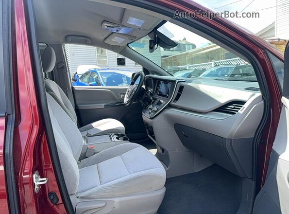 5TDKZ3DC1LS043252 2020 TOYOTA SIENNA Burgundy წინა ხედი
