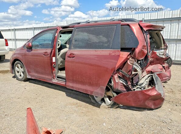 5TDKZ3DC2JS901700 2018 TOYOTA SIENNA Maroon უკანა მარცხენა