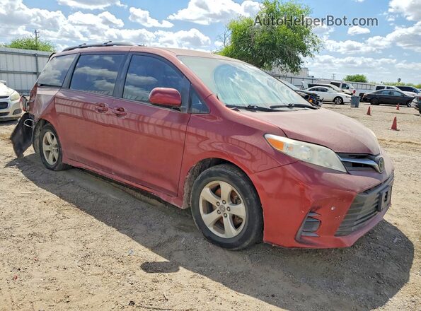5TDKZ3DC2JS901700 2018 TOYOTA SIENNA Maroon წინა მარჯვენა