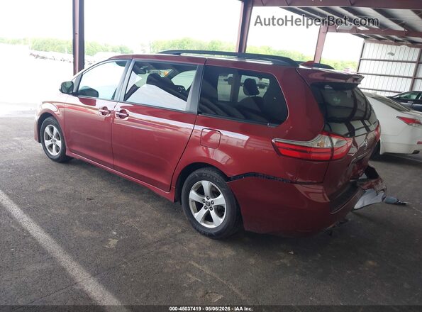 5TDKZ3DC2JS909912 2018 TOYOTA LE Red Հետևի ձախ