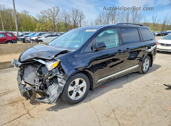 5TDKZ3DC2LS023530 2020 TOYOTA SIENNA Black წინა მარცხენა ხედი სამი მეოთხედიდან