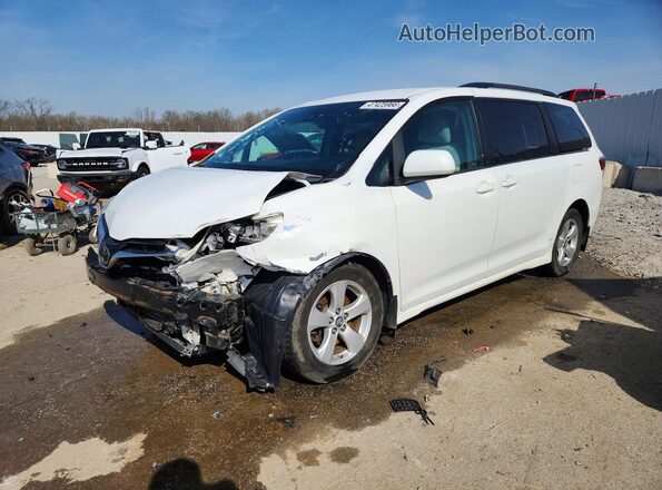 5TDKZ3DC4JS913380 2018 TOYOTA SIENNA White წინა მარცხენა ხედი სამი მეოთხედიდან