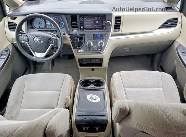 5TDKZ3DC6LS043280 2020 TOYOTA SIENNA Серый Вид панели приборов