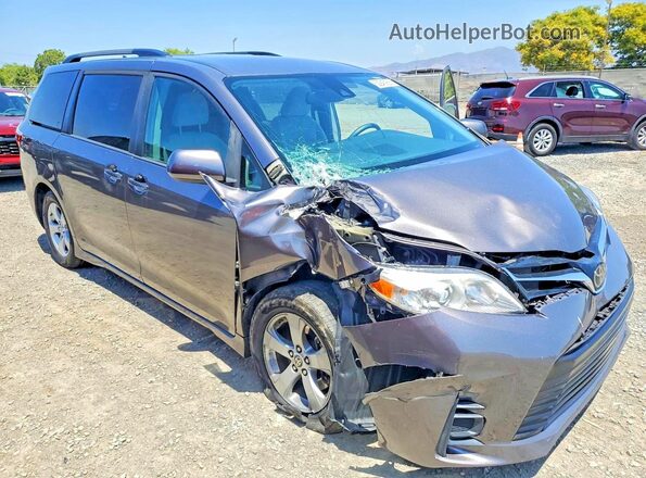 5TDKZ3DC6LS065456 2020 TOYOTA SIENNA Gray Delantero derecho