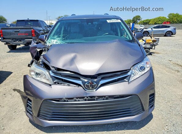 5TDKZ3DC6LS065456 2020 TOYOTA SIENNA Gray Vista frontal