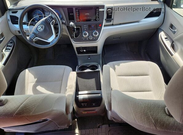 5TDKZ3DC7JS905421 2018 TOYOTA SIENNA White წინა პანელის ხედი