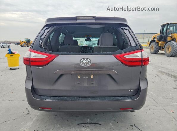 5TDKZ3DC8JS921997 2018 TOYOTA SIENNA Gray უკანა ხედი