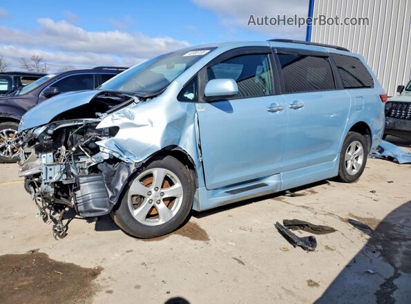5TDKZ3DC9HS846558 2017 TOYOTA SIENNA Синий Передняя левая четверть
