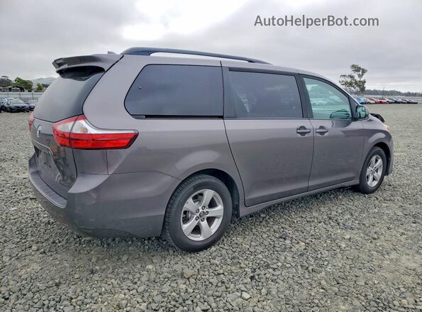 5TDKZ3DC9JS949839 2018 TOYOTA SIENNA Gray Tył prawy
