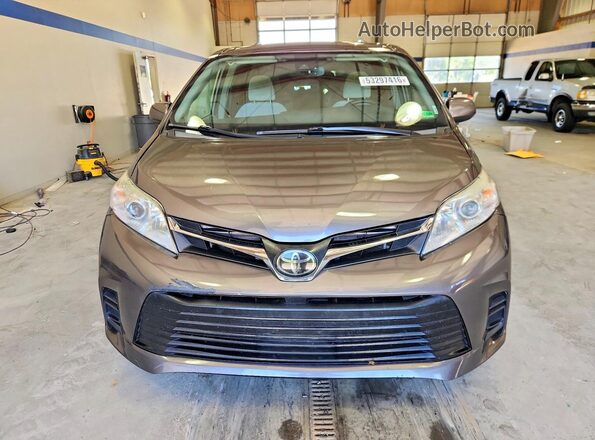 5TDKZ3DCXLS059160 2020 TOYOTA SIENNA Gray წინა ხედი