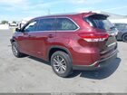 2017 Toyota Highlander Xle Burgundy vin: 5TDKZRFH1HS232325