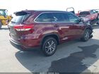 2017 Toyota Highlander Xle Burgundy vin: 5TDKZRFH1HS232325