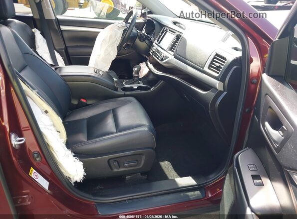 5TDKZRFH1HS232325 2017 TOYOTA LE Burgundy Vista interior delantera