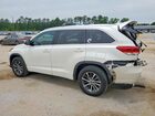 2018 Toyota Highlander Xle White vin: 5TDKZRFH2JS536494