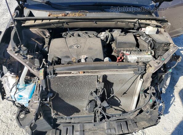 5TDKZRFH2KS313552 2019 TOYOTA HIGHLANDER Gray Vista del compartimento del motor