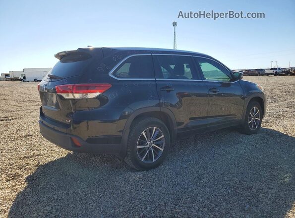 5TDKZRFH3JS530543 2018 TOYOTA HIGHLANDER Black უკანა მარჯვენა