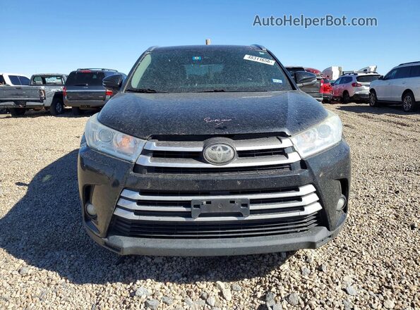 5TDKZRFH3JS530543 2018 TOYOTA HIGHLANDER Black წინა ხედი