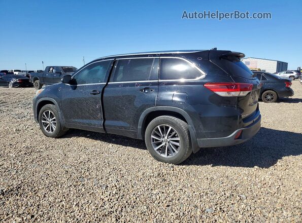 5TDKZRFH3JS530543 2018 TOYOTA HIGHLANDER Black უკანა მარცხენა