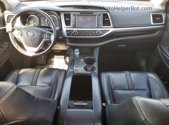 5TDKZRFH4HS517701 2017 TOYOTA HIGHLANDER Серебряный Вид панели приборов