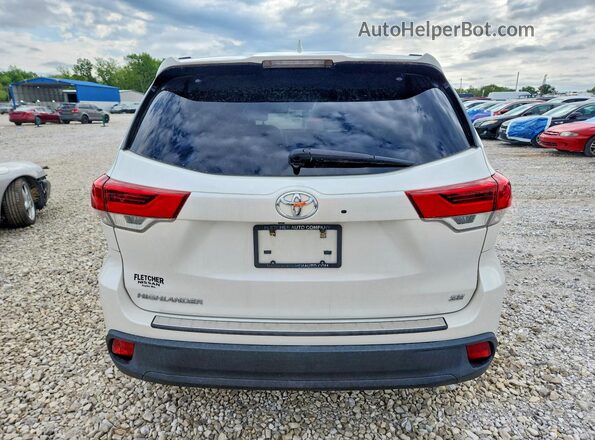 5TDKZRFH6HS516999 2017 TOYOTA HIGHLANDER Белый Вид сзади