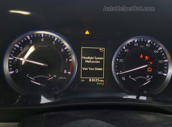 5TDKZRFH6JS280599 2018 TOYOTA HIGHLANDER Charcoal Instrument cluster view
