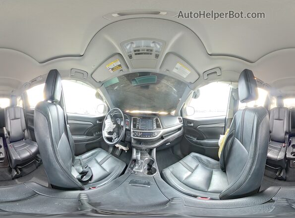 5TDKZRFH6JS280599 2018 TOYOTA HIGHLANDER Charcoal 360 interior view