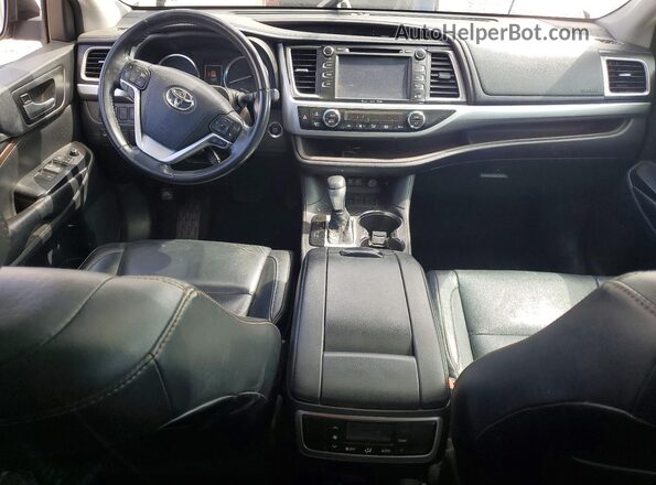 5TDKZRFH6JS548325 2018 TOYOTA HIGHLANDER Silver Widok deski rozdzielczej