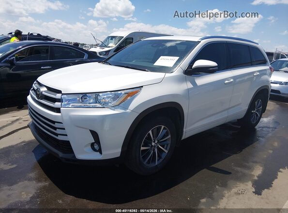 5TDKZRFHXHS514317 2017 TOYOTA HIGHLANDER White წინა მარცხენა ხედი სამი მეოთხედიდან