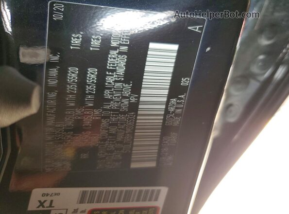 5TDLZRBH1MS065324 2021 TOYOTA HIGHLANDER Черный Вид подкапотного пространства