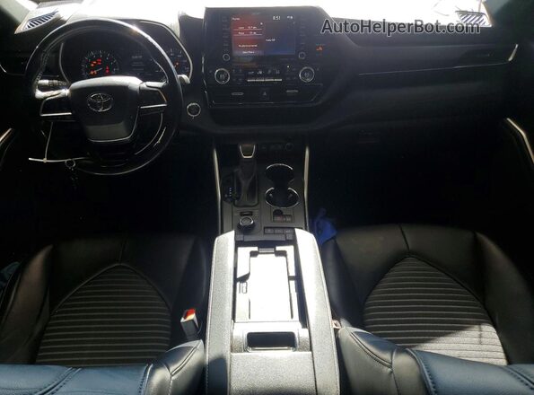 5TDLZRBH1MS065324 2021 TOYOTA HIGHLANDER Черный Вид панели приборов