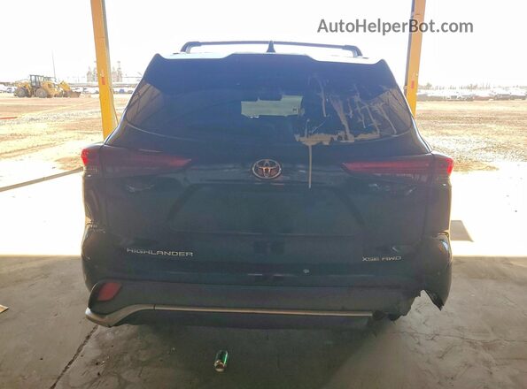 5TDLZRBH1MS065324 2021 TOYOTA HIGHLANDER Черный Вид сзади
