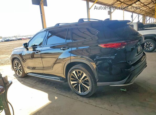 5TDLZRBH1MS065324 2021 TOYOTA HIGHLANDER Черный Задняя левая четверть