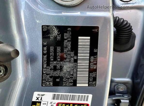 5TDXBRCH0MS022839 2021 TOYOTA HIGHLANDER Синий Вид задних сидений