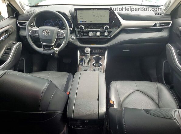 5TDXBRCH2PS577120 2023 TOYOTA HIGHLANDER Green Widok deski rozdzielczej