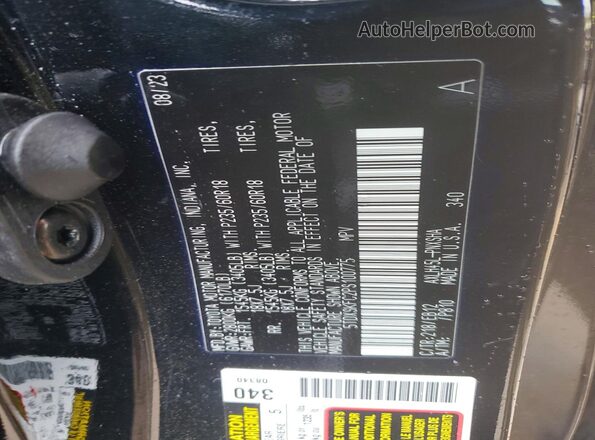 5TDXSKFC2PS100775 2023 TOYOTA SIENNA Черный Вид наклейки с VIN-кодом